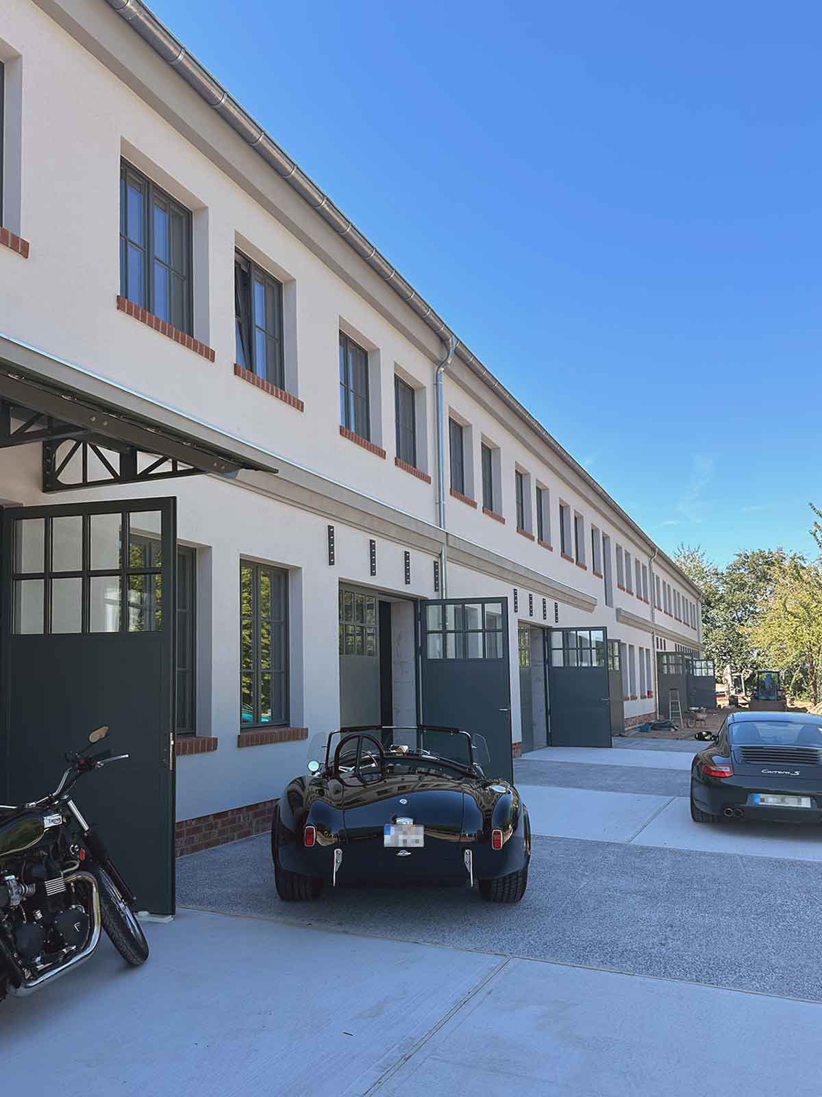 Aussenansicht des Hangar 5833 in Mainz